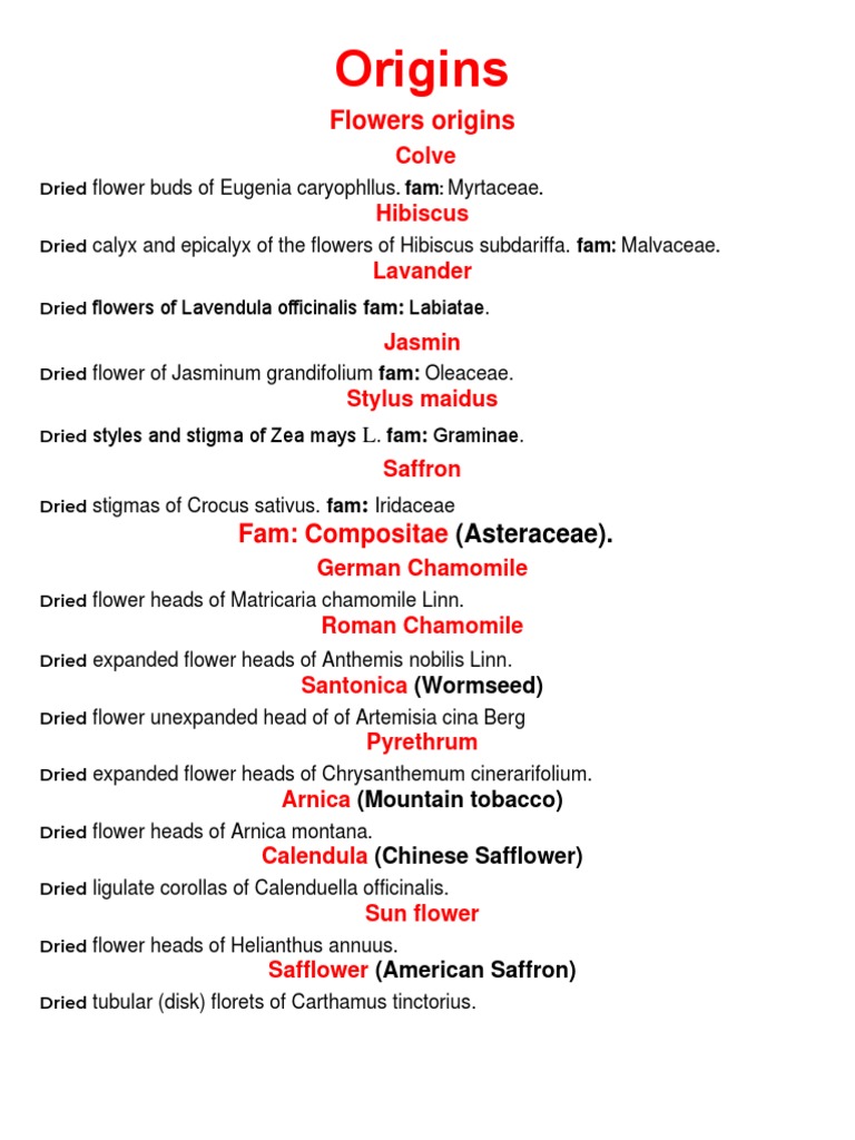 Pharmacognosy Flowers & Fruits PDF