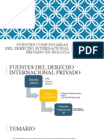 Fuentes Comunitarias Del DIPr en Bolivia