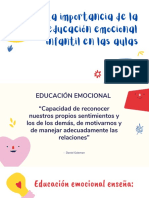 La Importancia de La Educación Emocional Infantil en Las Aulas