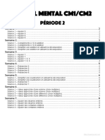 Calcul Mental CM1 CM2 - P2 - Fichier Enseignant