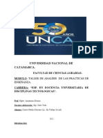 Taller de Analisis de La Practicas de Las Enseñanzas Prof - Brunas