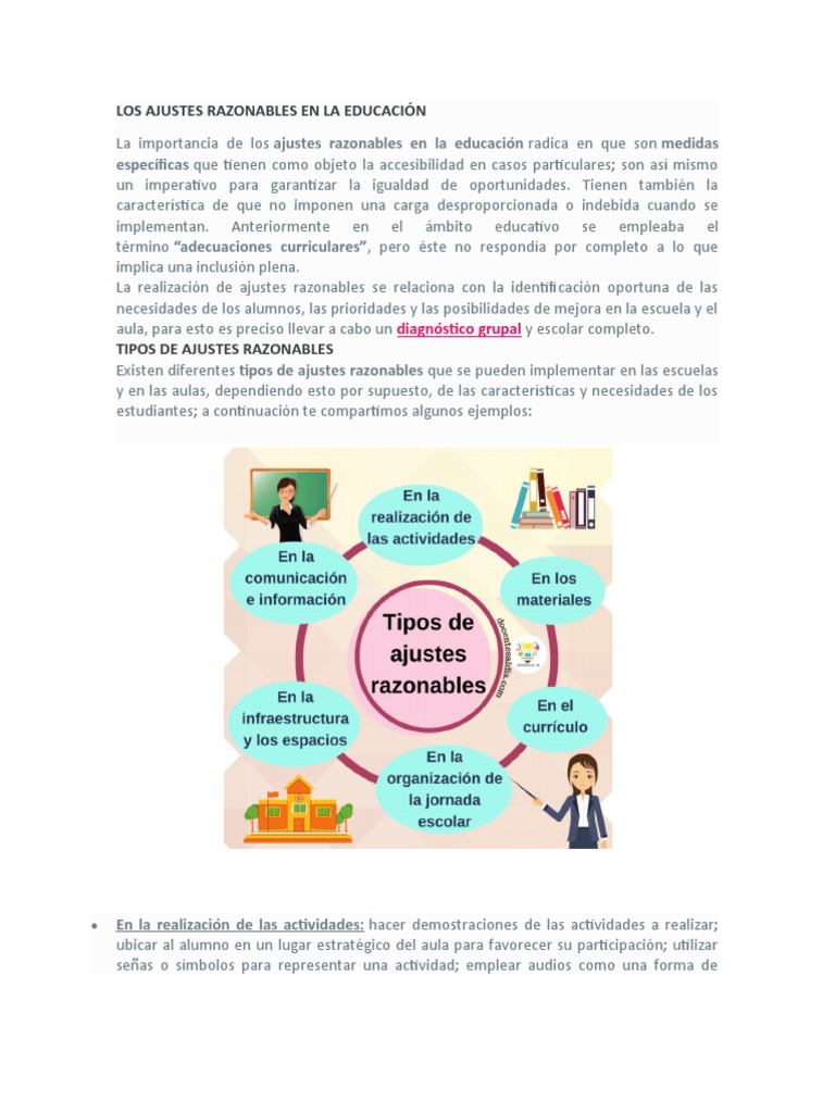 Ajustes Razonables en Educación | PDF | Crecimiento personal y profesional