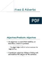 Adjectives & Adverbs