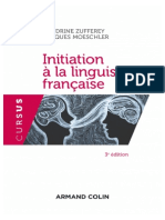 Initiation À La Linguistique Française-2021