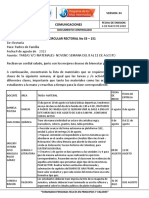 Circular Rectoral No s3 - 151 Tareas Y-O Materiales - Noveno Semana Del 8 Al 11 de Agosto