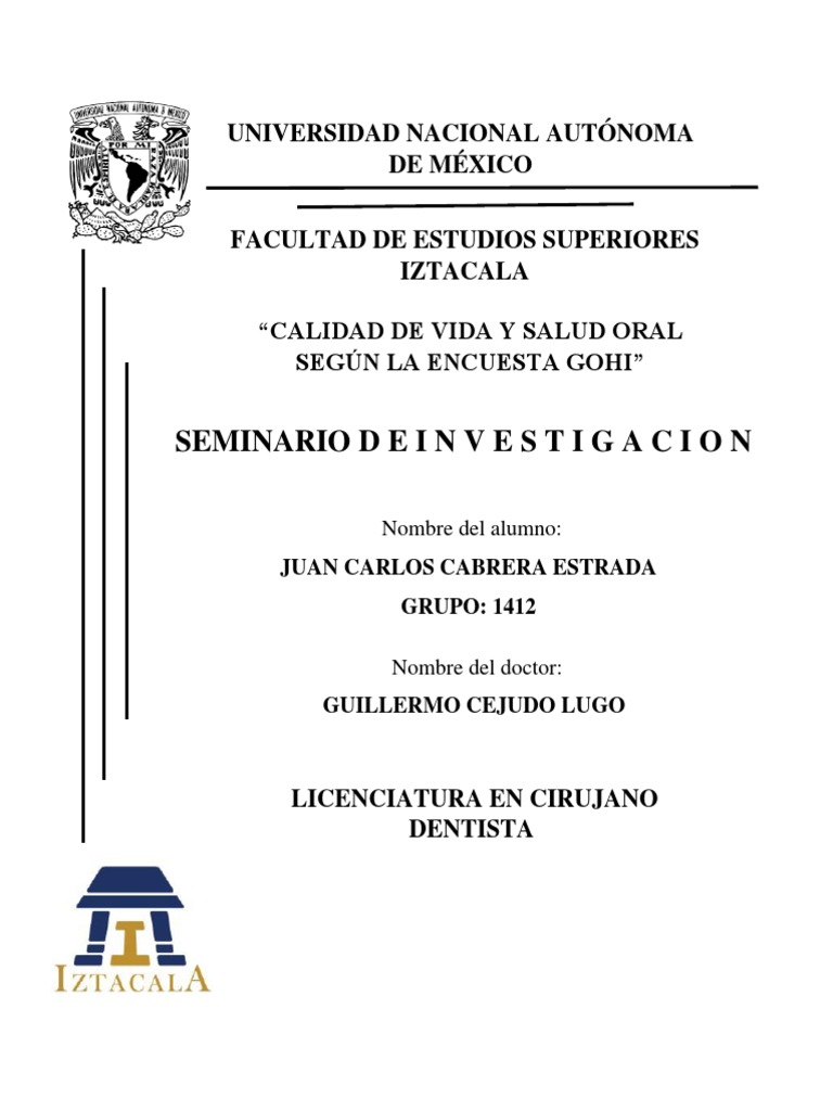 Calidad de Vida y Salud Oral en Adultos Mayores | PDF | Vejez | Alfa de ...