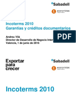 Incoterms 2010 Garantías y Créditos Documentarios