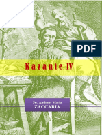 Kazanie IV  - św. Antoni Maria Zaccaria 