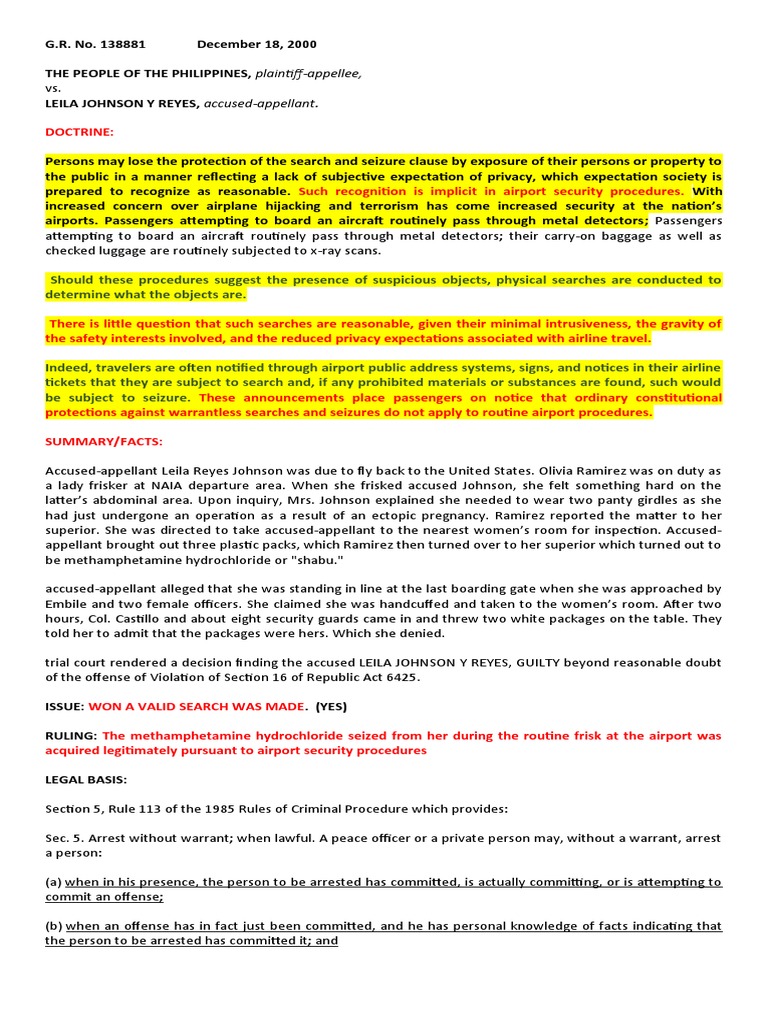 People v johnson 348 scra 526 2000 pdf arrest search warrant