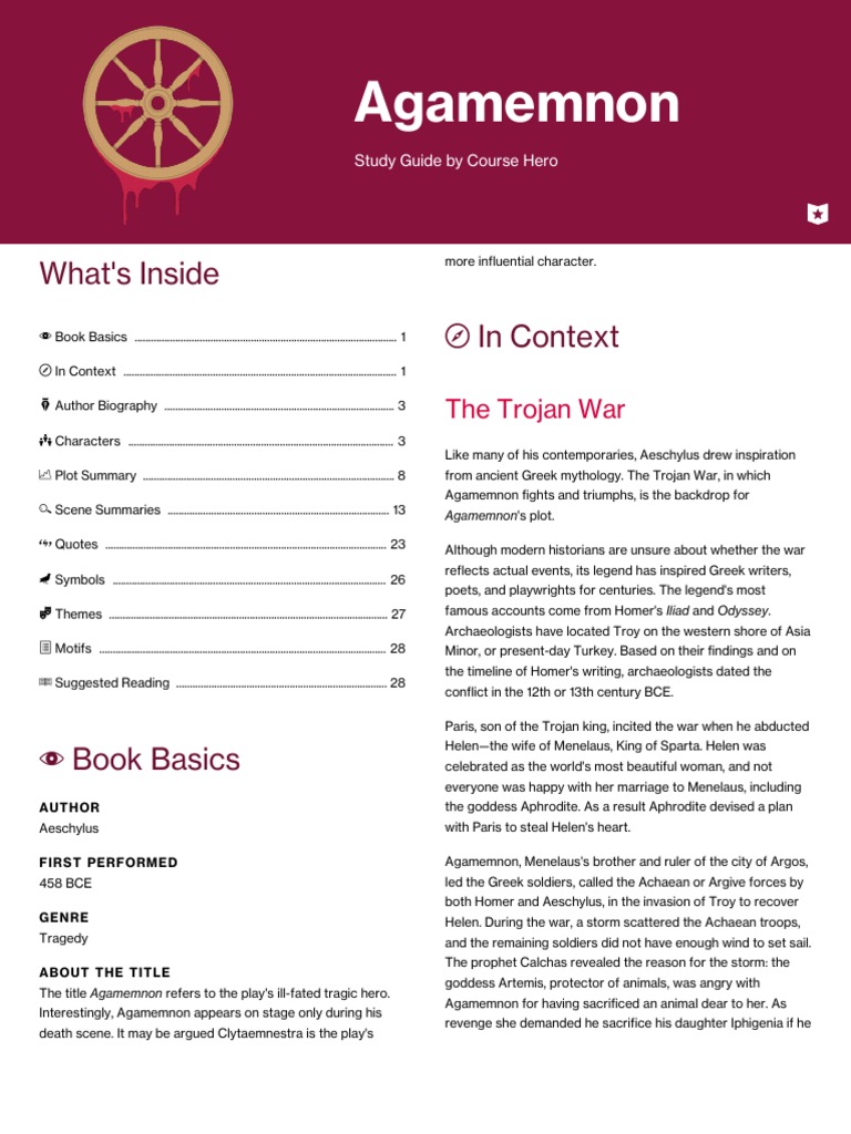 Agamemnon | PDF | Agamemnon | Oresteia