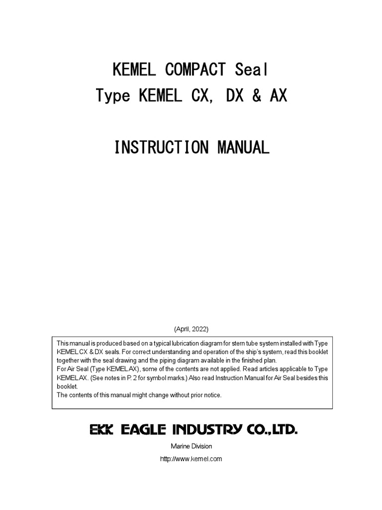 CX DX INSTRUCTION MANUAL en | PDF | Valve | Bearing (Mechanical)