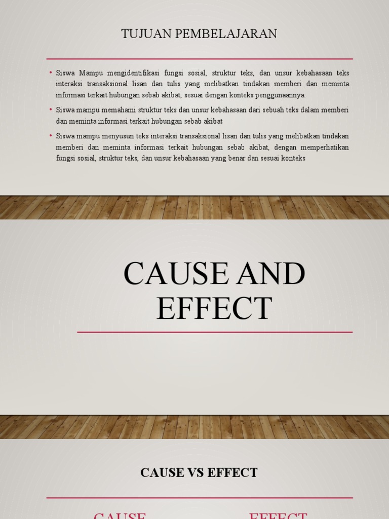 Cause and Effect | PDF | Semantics | Linguistic Morphology