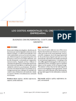 Los Costos Ambientales y El Crecimiento Empresarial