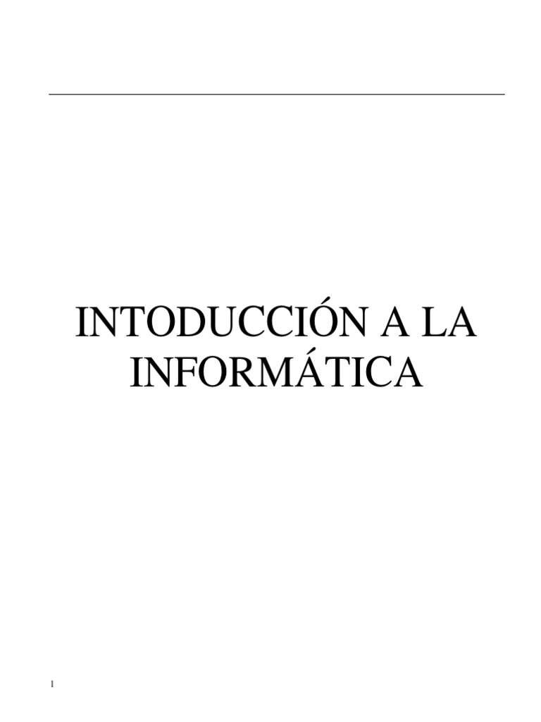 Curso Básico De Computación Pdf