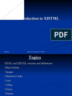 Chapter2 Introduction To XHTML