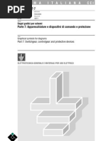 Cei 3-19 7 Segni Grafici Per Schemi - Apparecchiature E Dispositivi Di Comando E Protezione - 2°