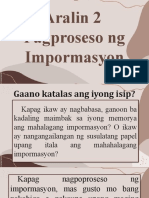 Pagproseso NG Impormasyon