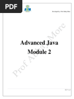 Advanced Java (Module 2)