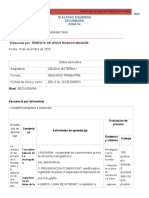 Secuencias Didacticas Segundo Trimestre Lengua Materna Primer Grado 2020-2021