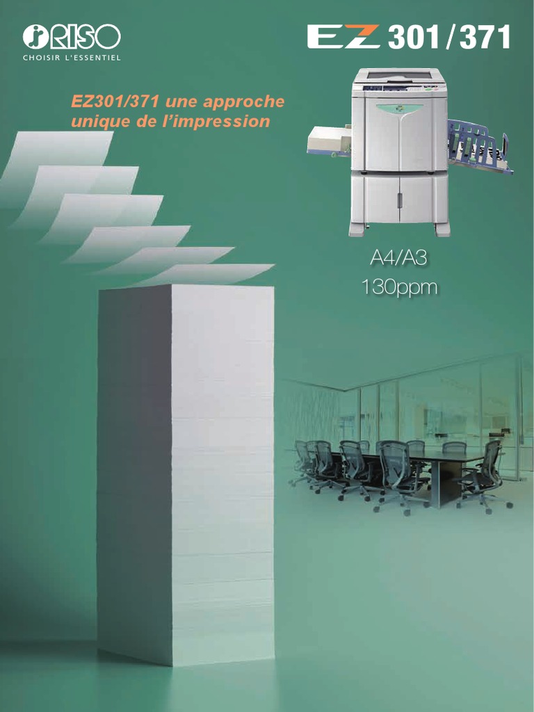 Duplicopieurs RISO EZ301/371 : Efficacité et Économie | PDF ...