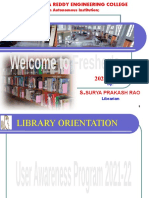 Library Orientation 2021 For B.tech30.11.2021