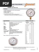 GIC Pressure Gauge Specifications | PDF | Pressure | Pressure Measurement
