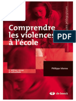 Comprendre Les Violences À L'école-2008