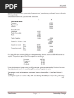 Past Papers - Partnership Changes