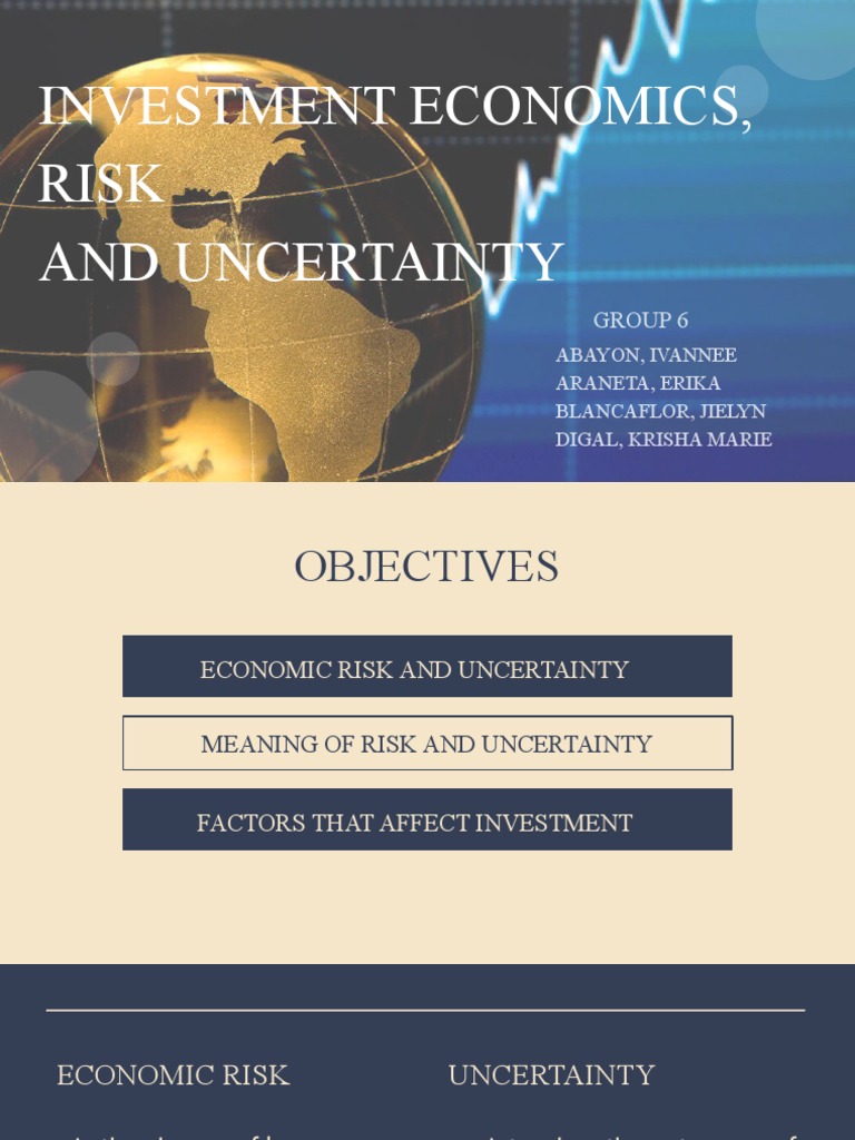 Investment Economics, Risk and Uncertainty PDF Risk Uncertainty