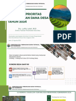 Kemendes - Kebijakan Prioritas Penggunaan Dana Desa Tahun 2024 (Workshop Formulasi Pengalokasian Dana Desa Berbasis Kinerja Tahun)