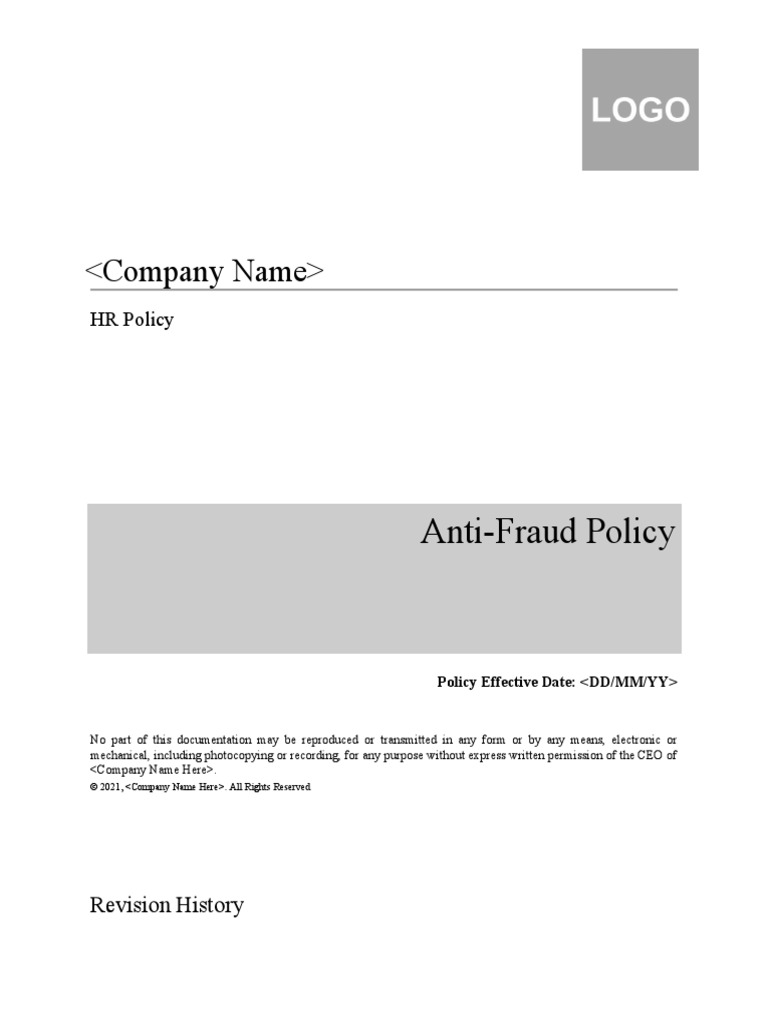 Anti Fraud Policy PDF