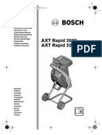 Notice - Bosch - AXP Rapide 2000