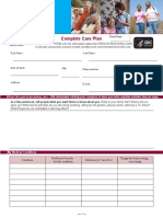 Complete Care Plan Form 508