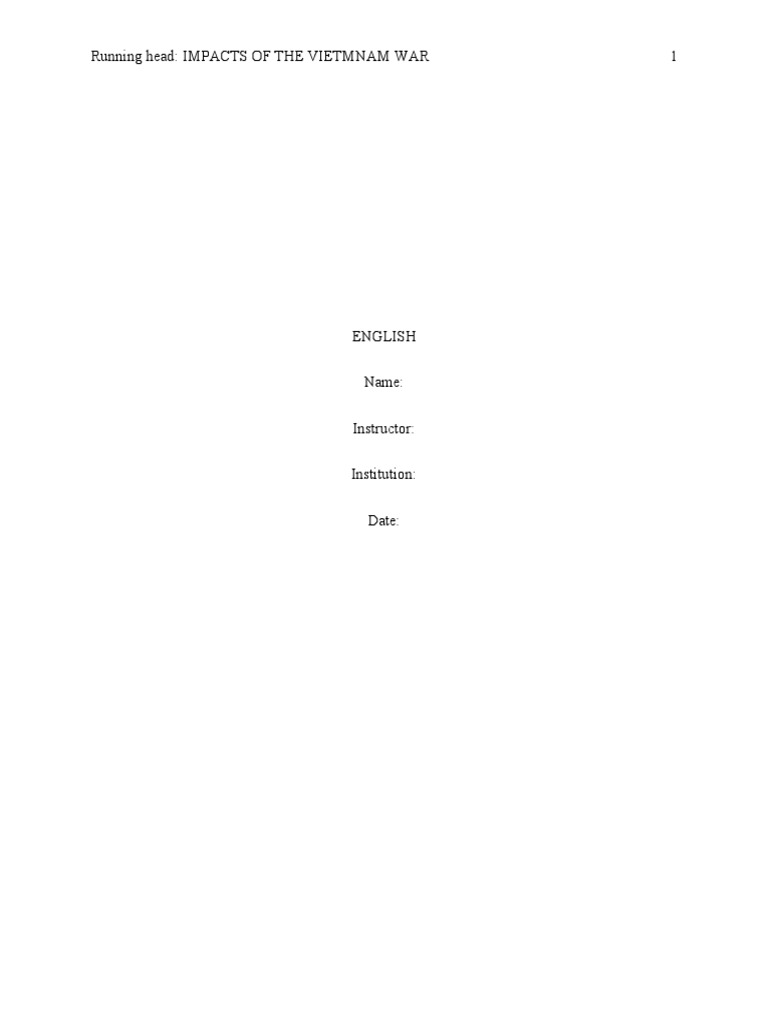 Vietnam War Pdf Vietnam Veteran