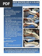 Back Slab Application Techniques | PDF | Elbow | Knee
