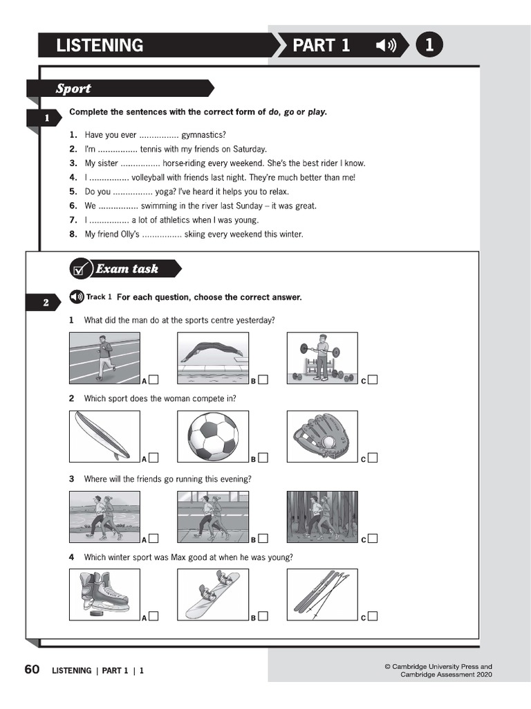 Test 1 Listening Part 1 Pdf