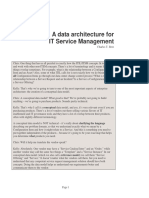 A Data Architecture For It Service Management