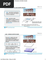 DE 2022 - Aula TP04 - P - Lajes de Betão Armado Flexão Cilíndrica e Esférica Distribuição de Cargas - Métodos de Análise
