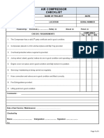 Checklist - Air Compressor