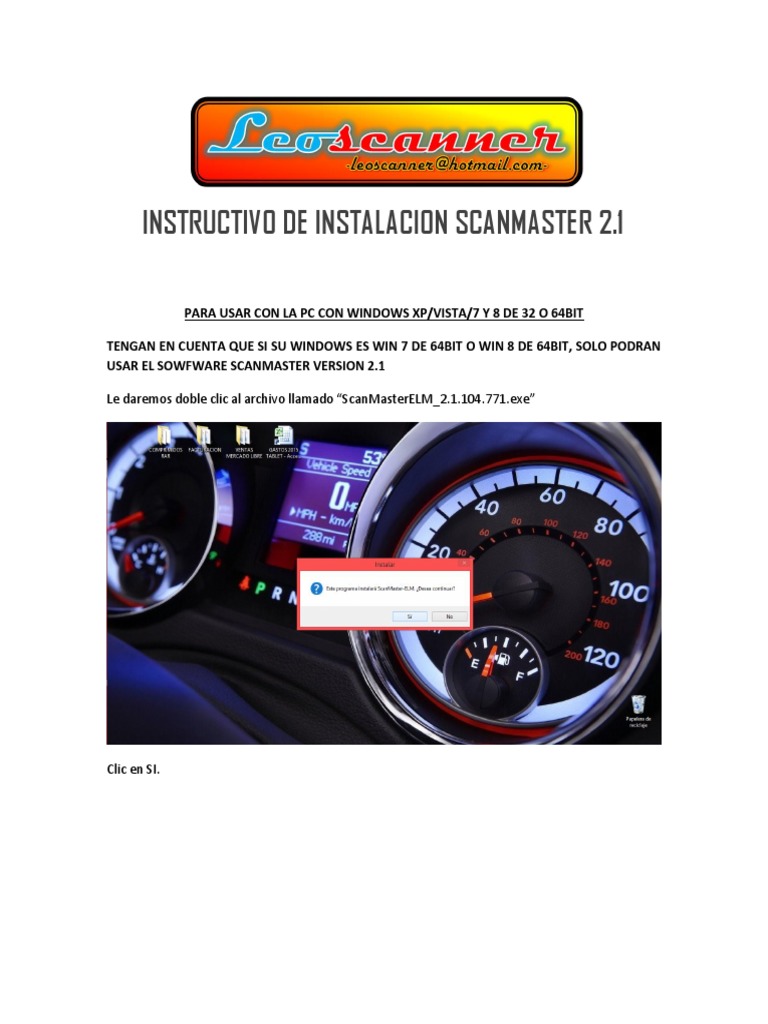 Instalación y Activación de ScanMaster 2.1 | PDF | Informática