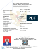 (The Indonesian Health Profession Board) : Registration Certification of Nurse