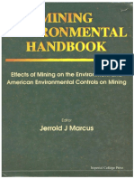 J. J. Marcus - Mining Environmental Handbook - Effects of Mining On The Environment and American Environmental Controls On Mining-World Scientific Publishing Company (1997)