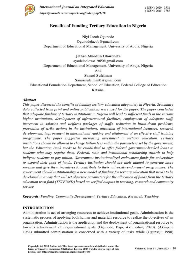 benefits-of-funding-tertiary-education-in-nigeria-pdf-university