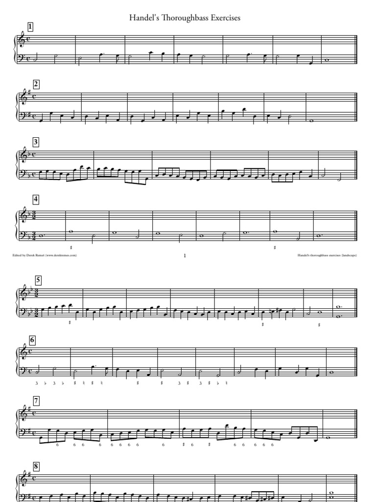 Handel Exercises Landscape | PDF