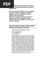 TCP Congestion Control NewReno, BIC, Hybrid Illinois, ACC Algorithm Simulation and Analysis Using The NS3