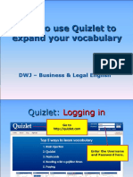 Using Quizlet DWJ Business Legal English