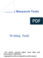 Modern Research Tools
