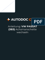 Anleitung - VW PASSAT (3B3) Achsmanschette Wechseln