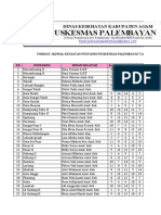 Format Jadwal Posyandu