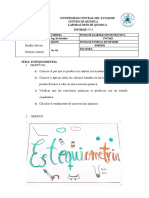 Estquiometria - Informe